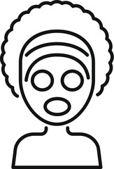 Woman enjoying a relaxing beauty treatment with a cosmetic face mask