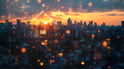 Obraz premium Analyze the long-term effects of refinancing a home loann on personal financial health, considering various interest rate scenario, selective focus on interest rate changes, ethereal, Double exposure