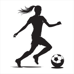 Female Football Player Vectors

