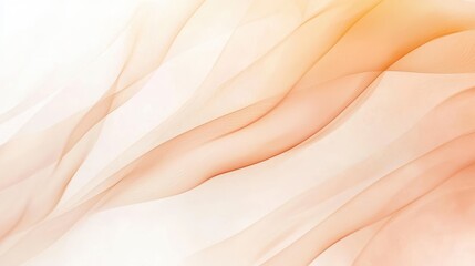 Obraz premium Abstract Peach and White Background with Soft Wavy Lines