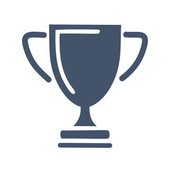 Winner trophy icon. Simple trophy icon. Perfect for use in web design, app design, or social media.