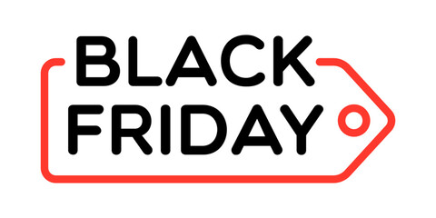 Vector Black Friday Tag Label