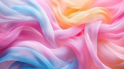 Obraz premium Abstract Swirling Pastel Fabric Texture