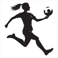 Female Football Player Vectors

