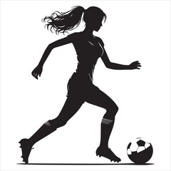 Female Football Player Vectors
