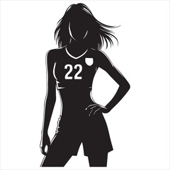 Female Football Player Vectors
