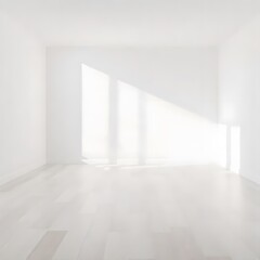 empty white room with white wall. modern white living hall room design. white empty room with windows.