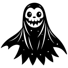 Halloween cartoon zombie vector illustration 