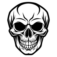 skull head vector illustration for halloween 