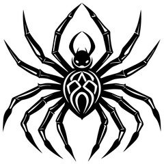 Halloween spider on a white background
