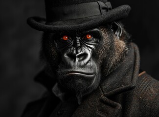 Gorilla in a Top Hat
