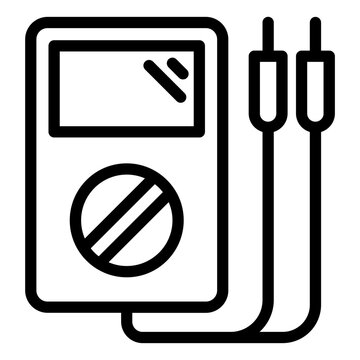 recommend clip art: Multimeter tool for electrical testing icon.