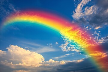 Fototapeta premium Rainbow arching across the sky