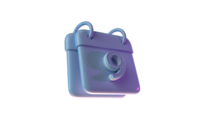 3D Model daily  calendar day 2