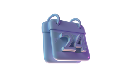 3D Model dairly calendar day24