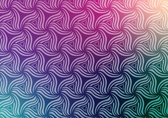 Purple line pattern blue flower presentation background