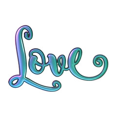 Fototapeta premium lettering 3d rendering