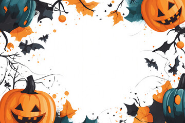 halloween theme background with white space for text