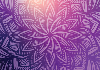 Mandala purple geometry pattern design background