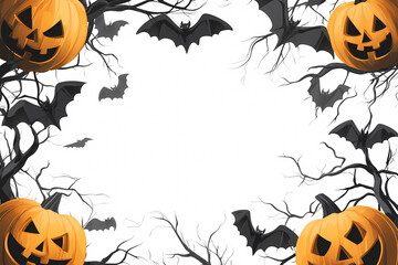 halloween theme background with white space for text