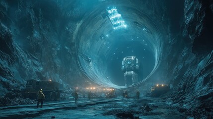 Giant Robot in a Tunnel