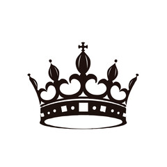
Crown royal flat vector logo stylize white background