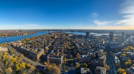 Obraz premium Aerial photos of major cities in the United States, high-angle city architecture photos