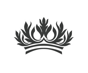 
Crown royal flat vector logo stylize white background