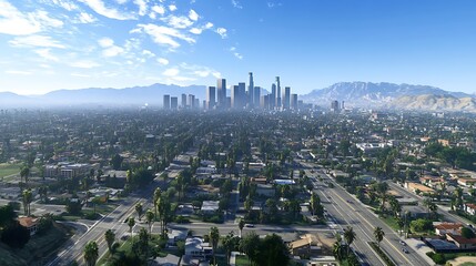 Obraz premium Aerial photos of major cities in the United States, high-angle city architecture photos