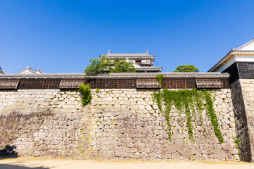 Obraz premium 日本の風景・夏 日本100名城 松山城