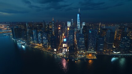 Aerial photos of major cities in the United States, high-angle city architecture photos