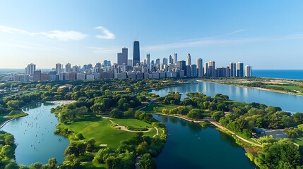 Aerial photos of major cities in the United States, high-angle city architecture photos