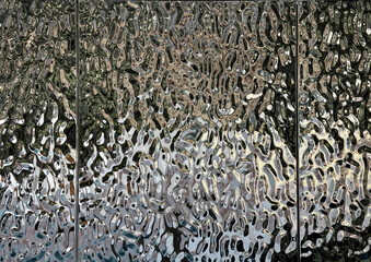 Rippled water stainless steel sheet for wall panel, 3D ripple stainless steel for decoration purposes.