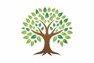 Tree of life logo design inspiration on white background
