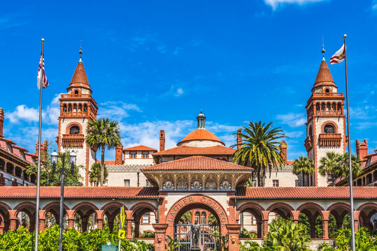 Flagler College, St. Augustine, Florida. Originally Ponce de Leon Hotel founded 1888 by industrialist railroad pioneer Henry Flagler