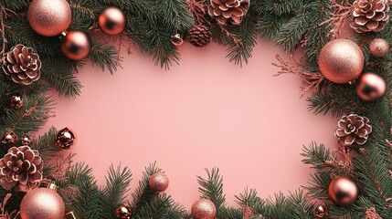 Merry Christmas and Happy New Year festive colorful composition. Christmas background. Xmas banner and holiday poster
