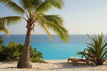 Tropical Palm Tree Paradise for Ultimate Relaxation and Vacation Bliss