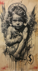 Angelic Infant with Wings and Money, Artistic Expression