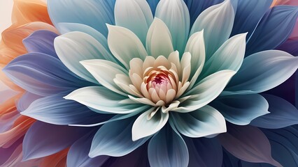 Fototapeta premium abstract dynamic background with flowers