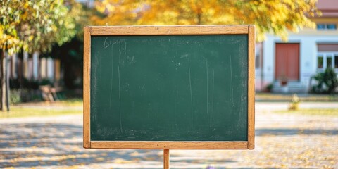 Blank Signboard Model on School Campus Bulletin Board: Showcase Your Educational Institution's Event Posters. Cultural Inclusivity and Freedom in Academic Announcements. Creative Pattern for Back-to-S