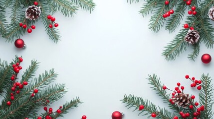 Merry Christmas and Happy New Year festive colorful composition. Christmas background. Xmas banner and holiday poster