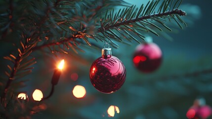 Merry Christmas and Happy New Year festive colorful composition. Christmas background. Xmas banner and holiday poster