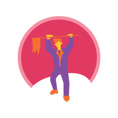 Business Flat Design - Color_Motivation Achievement.eps