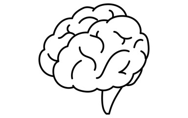 Brain, business icons of target, goal attainment, and goal, isometric illustration