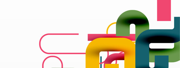 Wave lines minimal abstract background