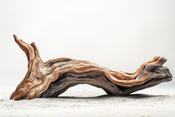 Fototapeta premium Driftwood on a sandy beach