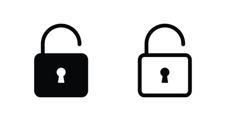 padlock icon. Lock vector icon