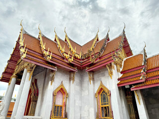 Wat Benchamabophit Dusitwanaram, or commonly known as marble temple, is a famous Buddhist temple carved from white marbles at Dusit District, Bangkok, Thailand.