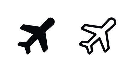 plane vector icon. Airplane vector icon. 