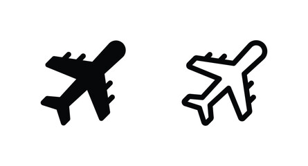 plane vector icon. Airplane vector icon. 